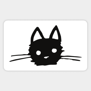 minimal cat art – Micio, the minimalist cat Magnet